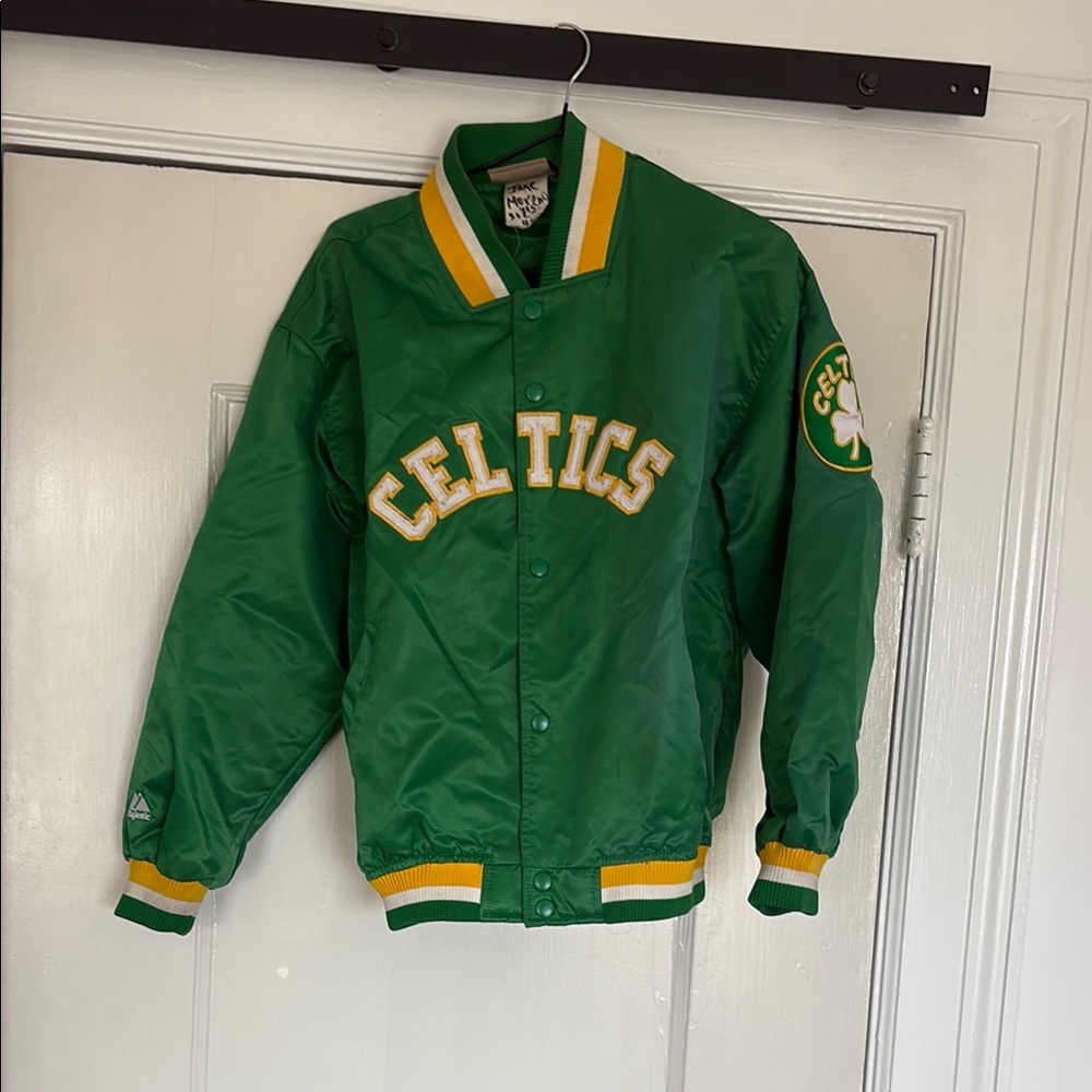 Majestic Celtic vintage hardwood Classic Jacket with Yellow Trim
